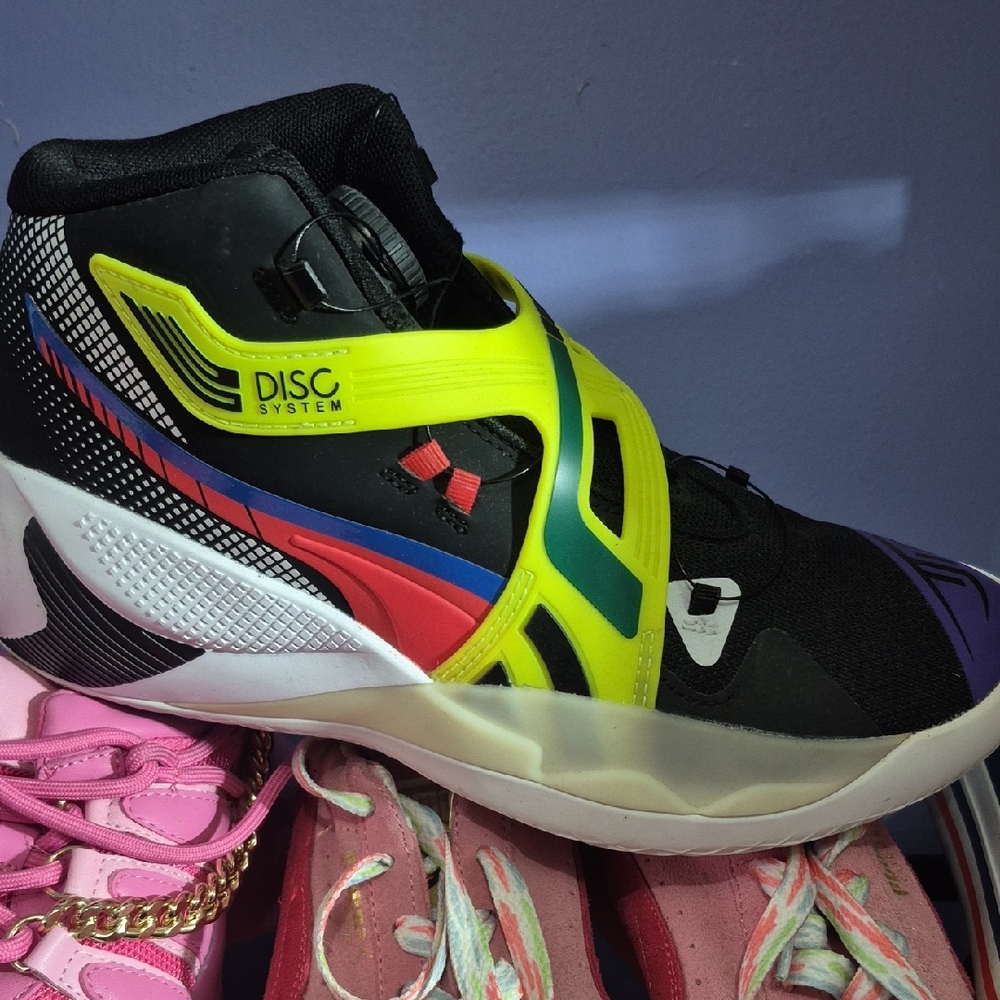 Puma Black and Multicolor Women's Shoes